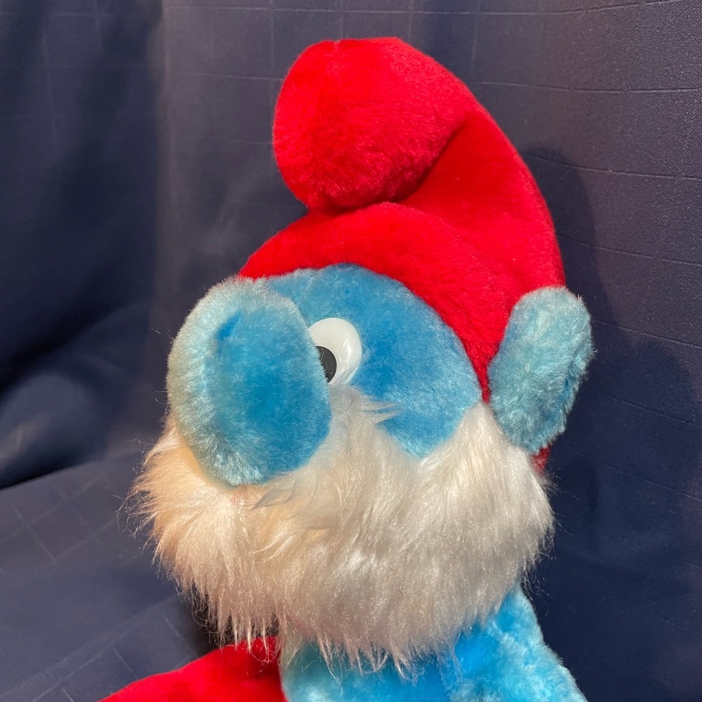 VTG 1979 Wallace Berrie & Co. Peyo ‘Papa Smurf’ plush 11” tall - Picture 4 of 10
